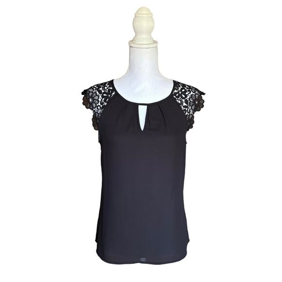 Express Lace Cap Sleeve Top- Size Small - Picture 1 of 8